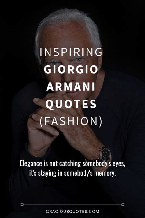 giorgio armani quote.